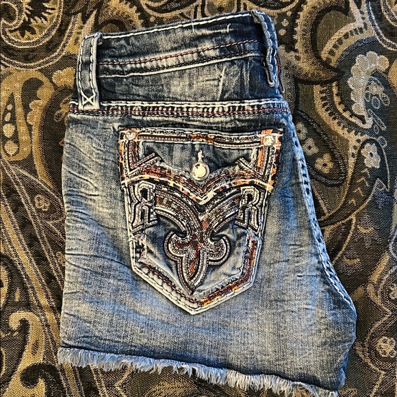 Rock Revival Jean shorts tag size 30 - Picture 9 of 17